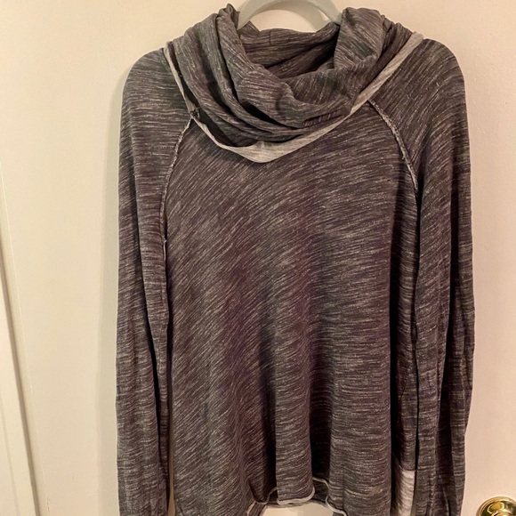 Free People beach cocoon heather gray pullover L - Picture 1 of 8